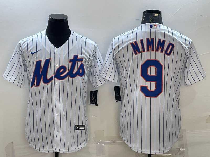 Men%27s New York Mets #9 Brandon Nimmo White Cool Base Stitched Baseball Jersey->milwaukee brewers->MLB Jersey